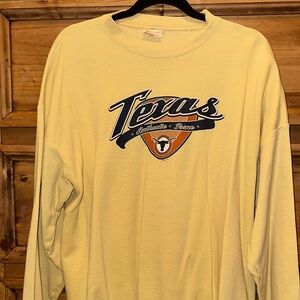Vintage Texas Longhorns Yellow Sweatshirt
